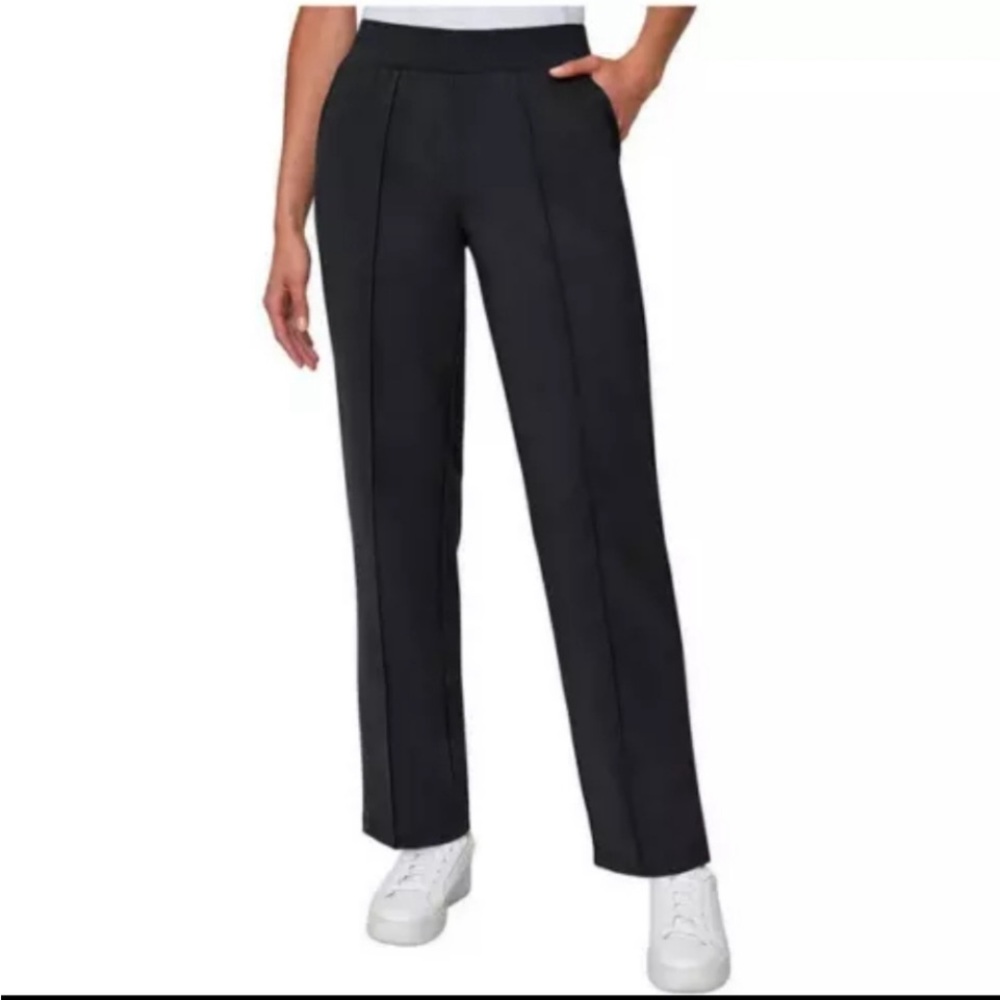 NEW Mondetta Women's Pintuck Straight Leg Pull On Pants Size M